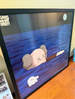 Kaws What Party Brooklyn Museum Poster Framed