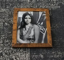 Framed Vintage Chicana Activist Photo Print - Viva La Raza (8x10)