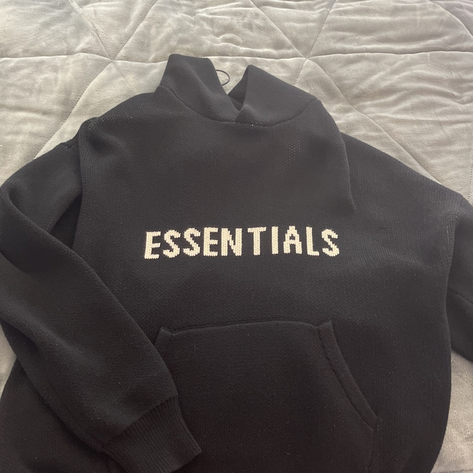 Fear of God black and Knit hoodie Size M