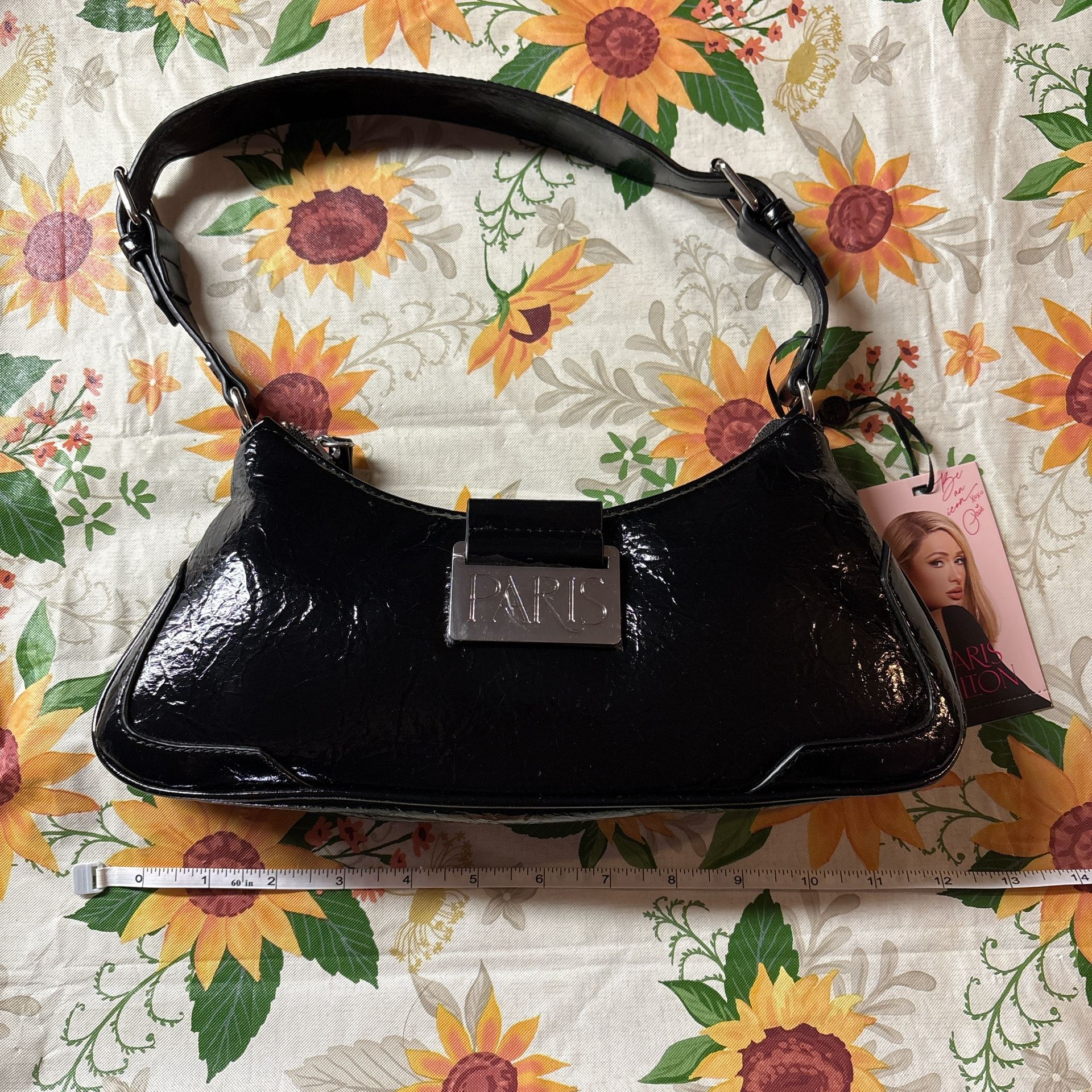 Paris Hilton black purse Paris Hilton Women's Onyx Long Baguette Bag, Black. #cute #designer #purse