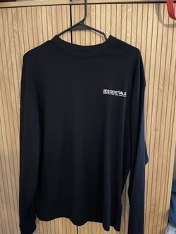Fear of God Essentials Black Long Sleeve Shirt