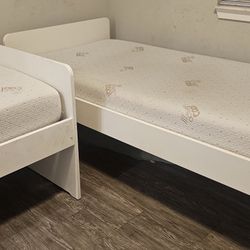 Twin Beds + Mattresses INCLUDED – Ready to Go!