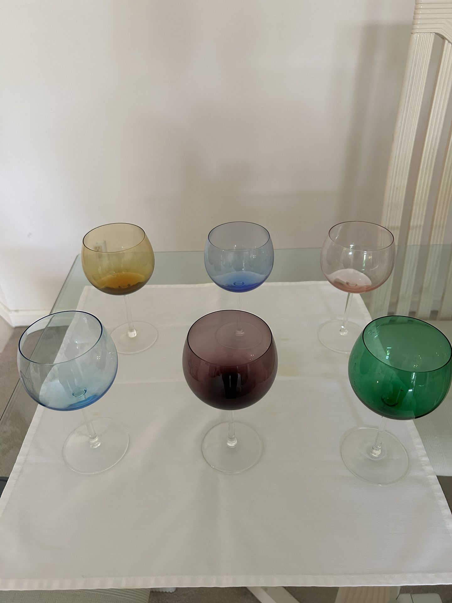 Wine Glasses, Set Of 6.