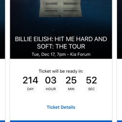 Billie Eilish Ticket