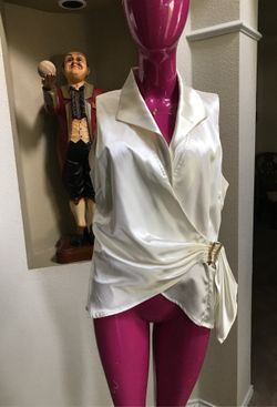 Ladies large Satin blouse by metaphor