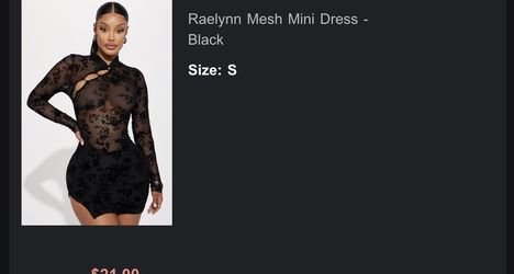 Mini black dress