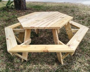 (NEW) Hexagon Picnic Table 