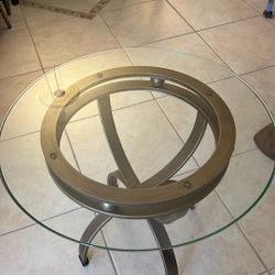 Glass End Table