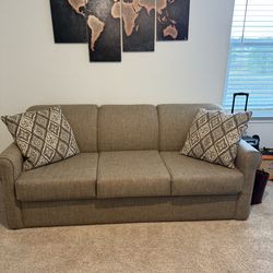 Fabric Sleeper Sofa - Queen Size