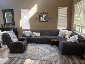 FREE SECTIONAL AND RECLINER