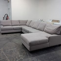 Ashley furniture light grey sectional couch