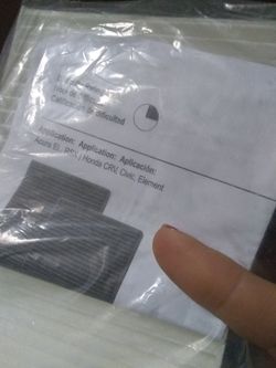 Brand new air filter for an Acura EL Or Honda CRV