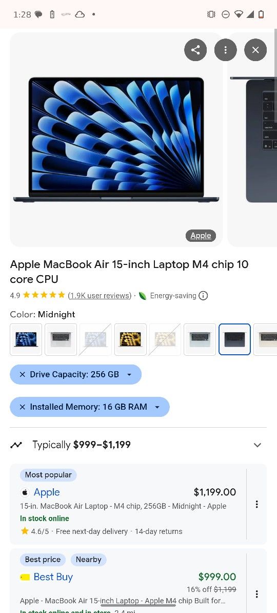Midnight Blue Macbook Pro 13.6