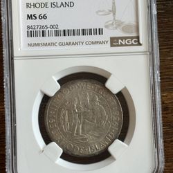NGC MS66 Rhode Island Commemorative Half Dollar (1936-D) – Silver