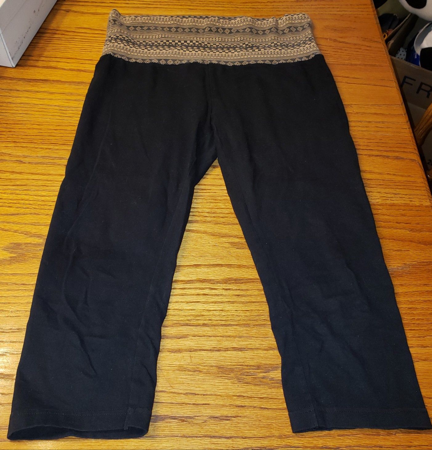 Tarea Yoga Pants | Tribal Leggings | Color: Black/Tan | Size: M