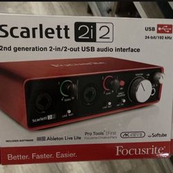 Scarlet 2i2 2nd Gen