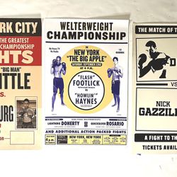 3 Amateur Boxing Posters