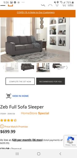Ashley furniture sleeper sofa