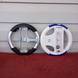 2 Nintendo Wii Racing Wheel Mario Cart Wheel