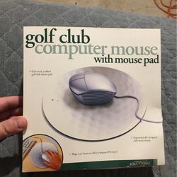 Golf Club Computer Mouse With Pad