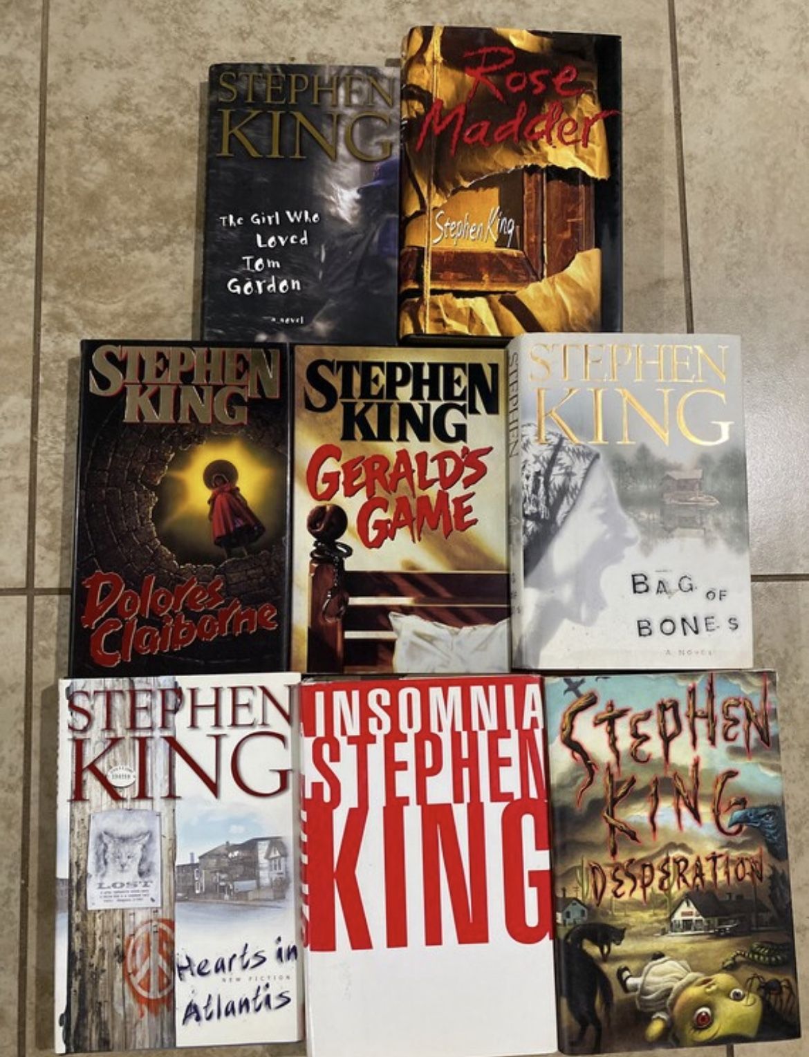 8 Hardcover Stephen King Books - Insomnia Gerald’s Game