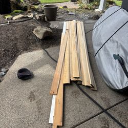 100 Feet Of Solid Wood Trim/baseboard.
