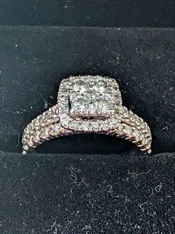 10k diamond engagement ring