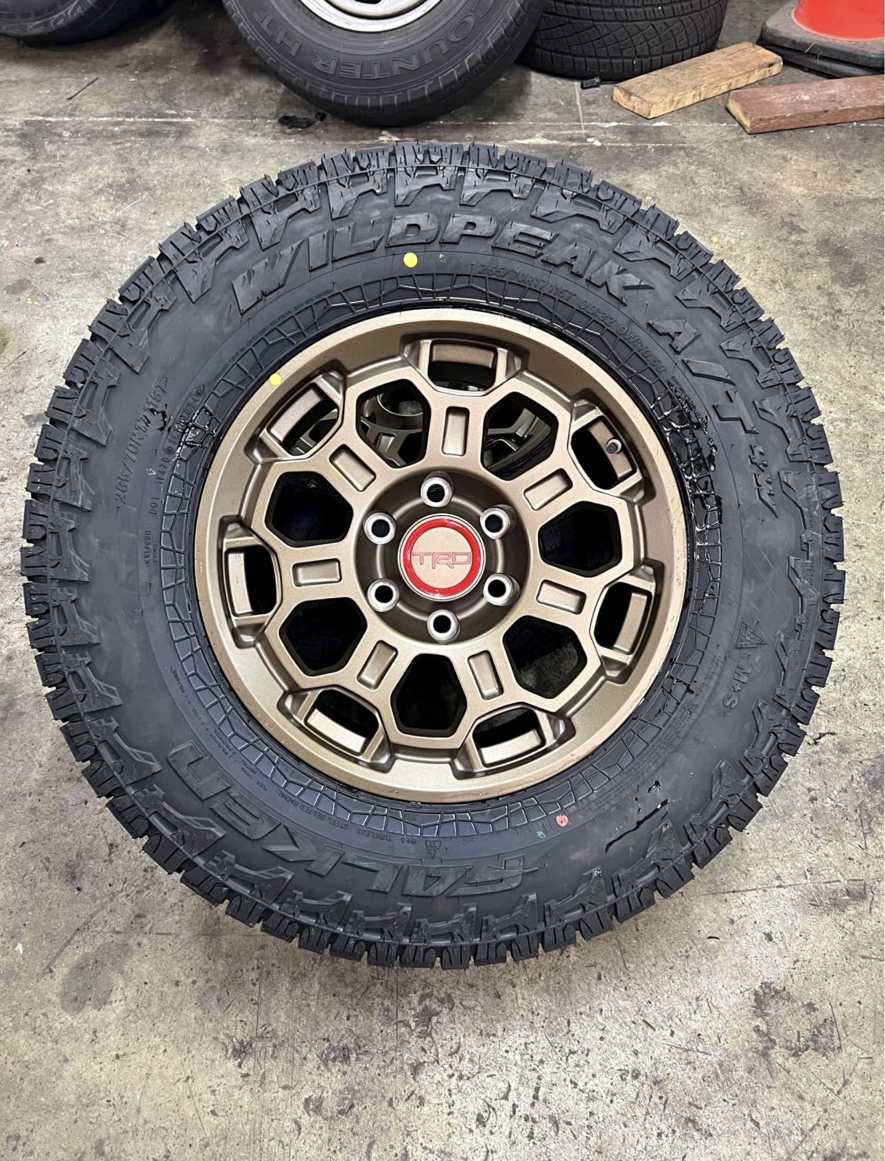 17" TRD Pro Matte Bronze Wheels 265/70R17 Falken Wildpeak AT4W Tires Package Deal, WE FINANCE