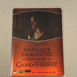 2019 Game of Thrones volume 2  E37 Metal Expression card