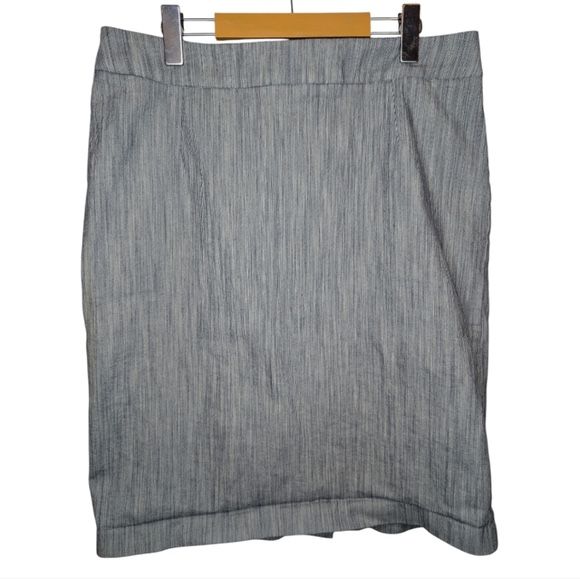 Coldwater Creek Cotton Black White Pencil Skirt