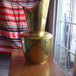 Antique Large Italian Brass Pitcher