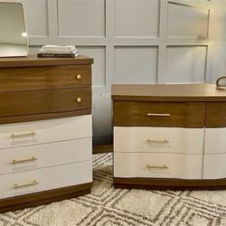 Refinished Mid-Century dresser set