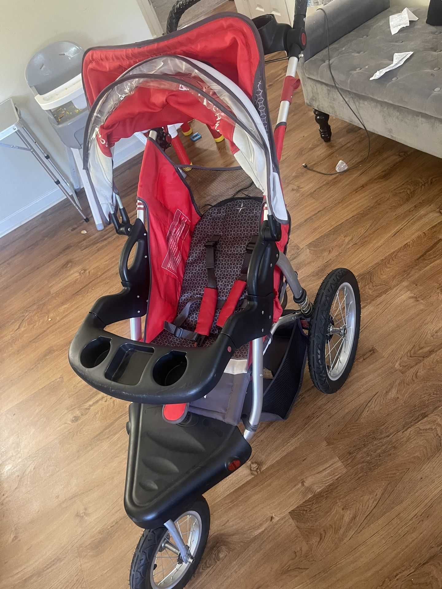 Red And Black Stroller