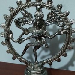 SHIVA NATARAJA COSMIC DANCER BRASS FIGURINE 8.5"×7" - A1500