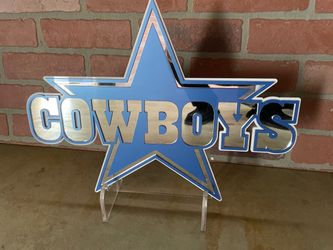 Mirror acrylic Dallas cowboys logo
