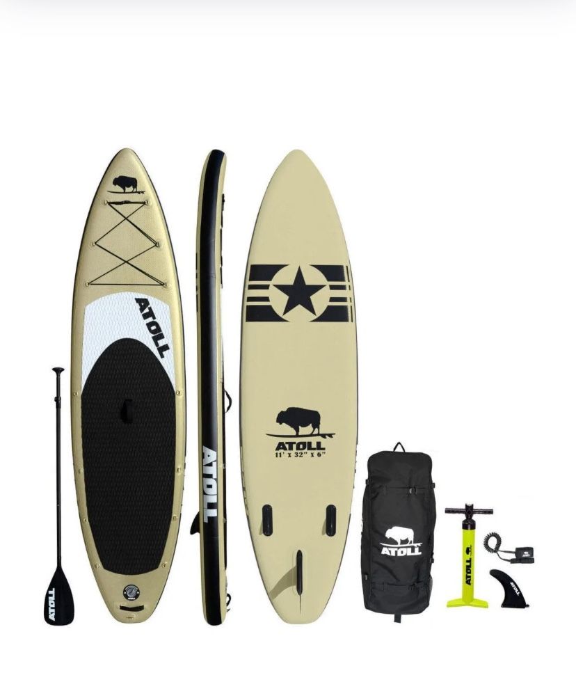 Atoll 11ft Inflatable Paddle Board With All Accessories