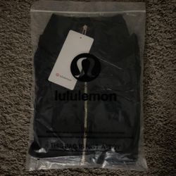Black Lululemon Define Jacket With Gold Zipper 