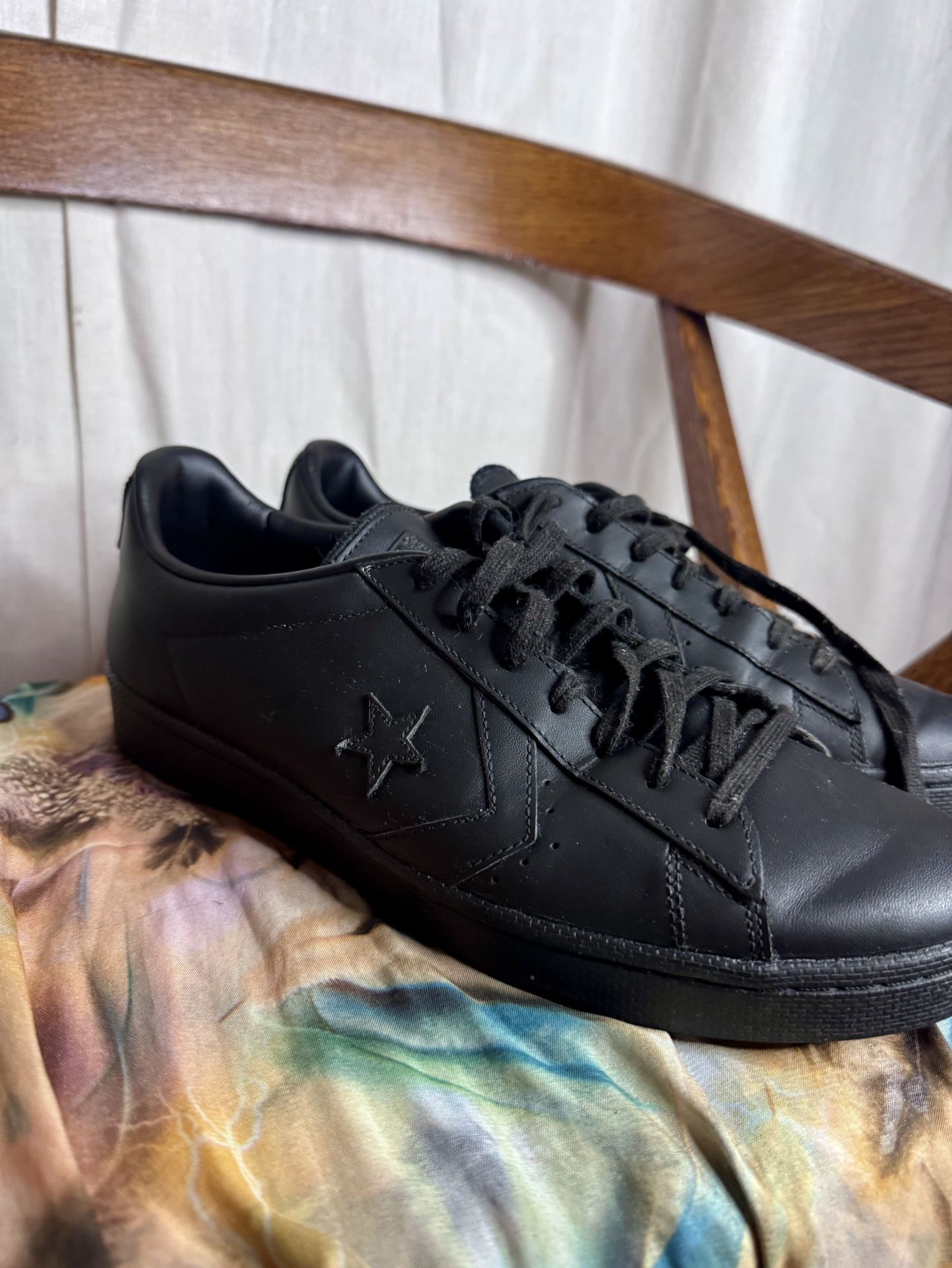 Converse Pro Leather 76 Ox Mono Black 155318C US Mens 11.5