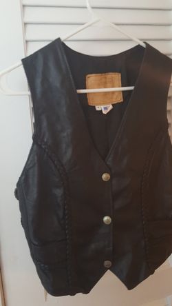 Leather vest size small