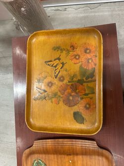 Vintage serving or hanging tray