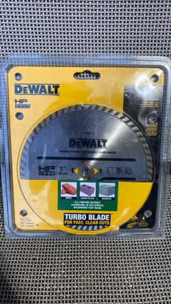 DEWALT 7” Turbo Diamond Blade