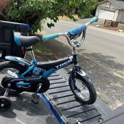 Child Kid Children Bike 12” Wheels With Training Wheels Bicycle Tricycle Trike in Good Condition