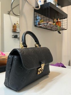 Louie Vuitton NANO MADELEINE Nano Monogram Calfskin black