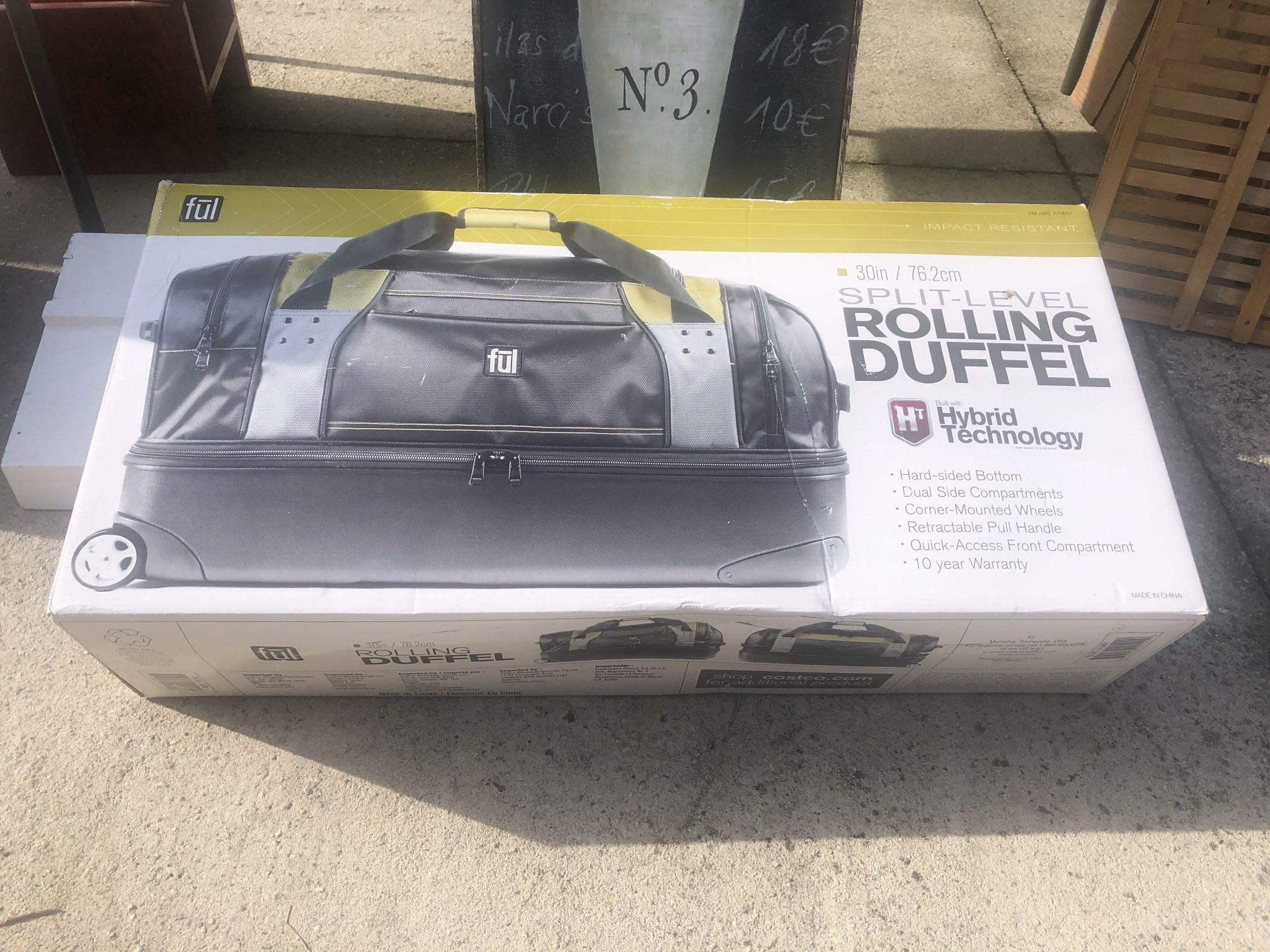 NIB FUL Split Level 30-inch Rolling Duffel Bag - Compare @$99+