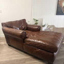 Restoration Hardware Leather Couch