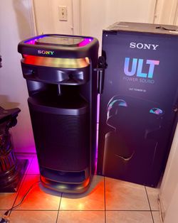 Sony ULT Tower 10 Ultimate Party Tower Speaker - Wireless Microphone , 360 Party Lights, ULT Bass Boost
