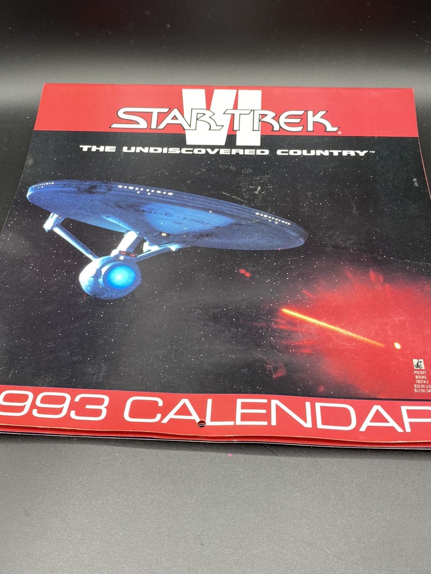 STAR TREK VI "The Undiscovered Country" Commemorative Wall CALENDAR - 1993!