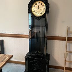 Black Grandfather Clock