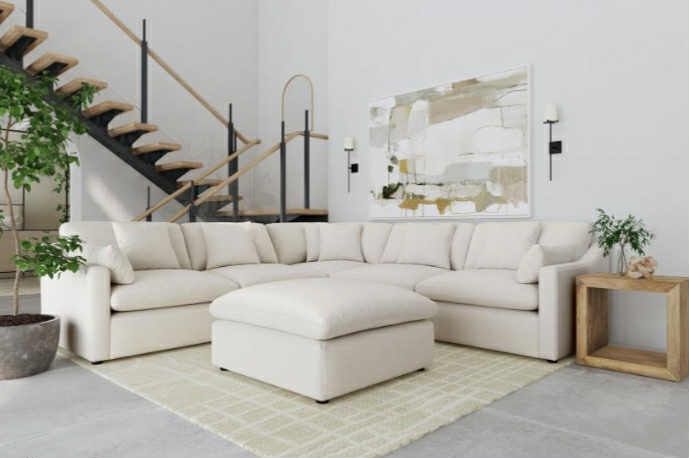 New Cloud Type Sectional Couch! Includes Free Delivery 🚚! Free Assembly!