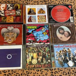 CDs Zappa Commander Cody Waylon Willie Rent Underworld Fanfare Nevsky Rozsa